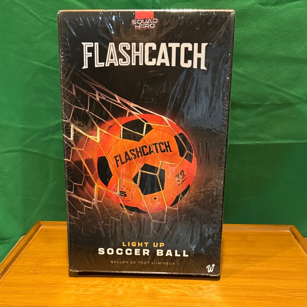 Light Up Soccer Ball - Orange and Black